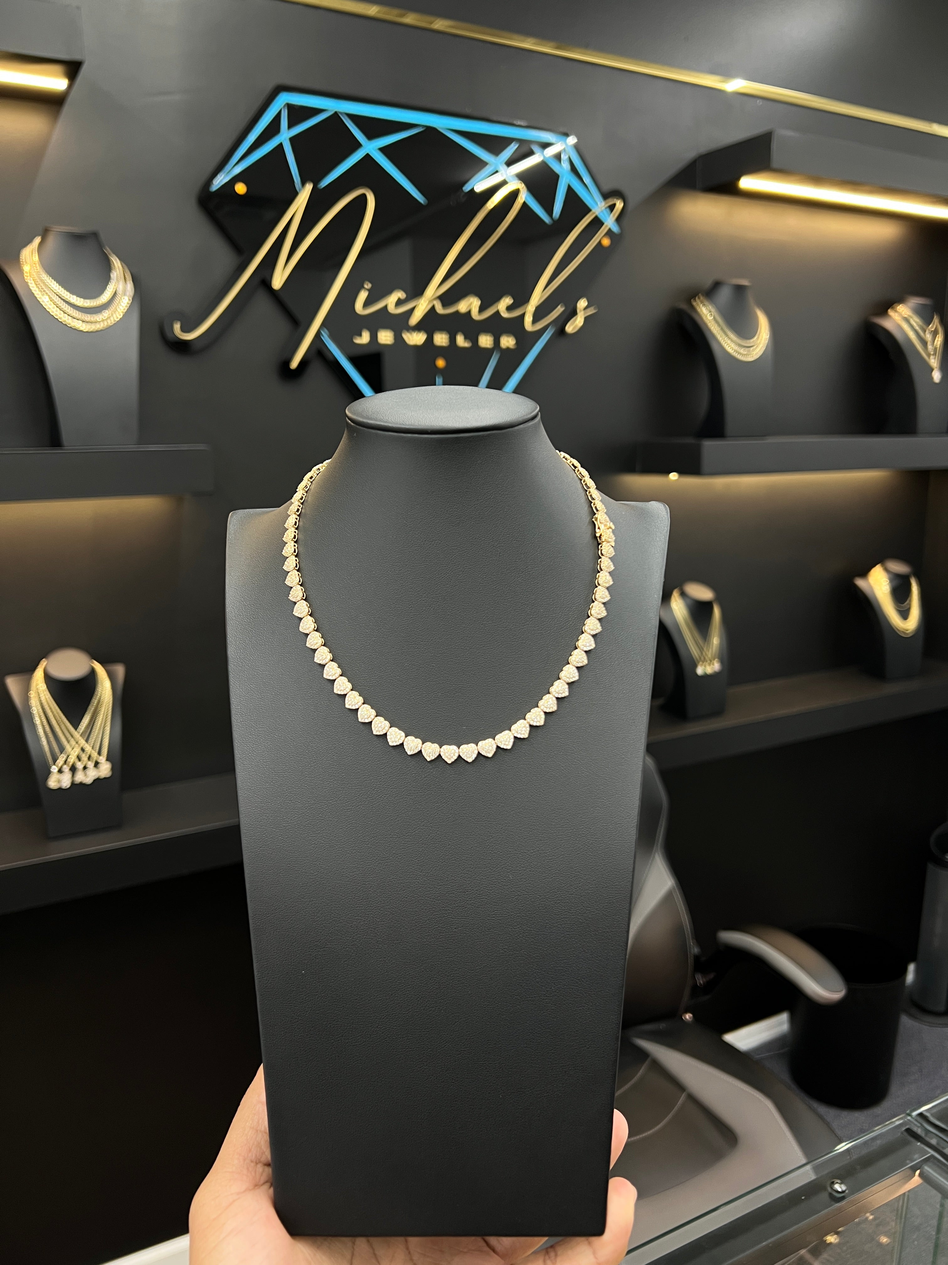 Necklaces Heart full cz
